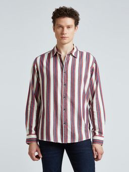 Pepe Jeans - Multi-Color Stripes Full Sleeve Shirt