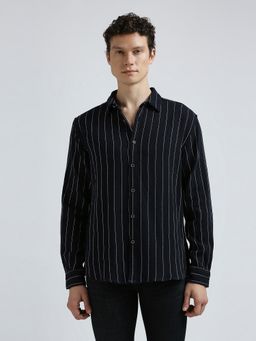 Pepe Jeans - Black Stripes Full Sleeved Shirt