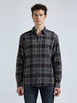 Pepe Jeans - Grey Check Full Sleeve Shirt
