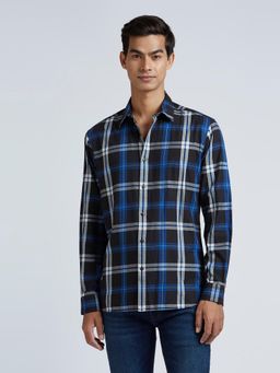 Pepe Jeans - Navy Blue Check Full Sleeve Shirt