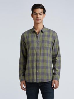 Pepe Jeans - Green Check Full Sleeve Shirt