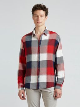 Pepe Jeans - Red Checked Full Sleeved Shirt