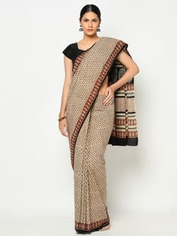 Fabindia - Cotton Bhagru Printed Sari