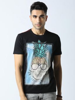 Huetrap - Mens Black Short Sleeve T-Shirt