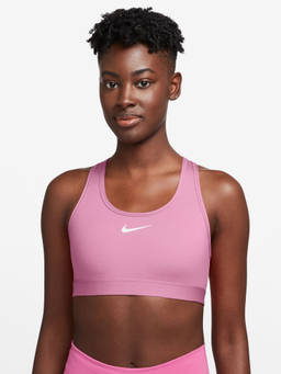 Nike - Sportswear Swoosh Medium Support Womens Bra - DX6822-621 -Pink