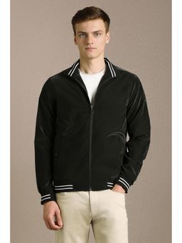 Louis Philippe - Men Casual Black Solid Jacket