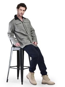 WOODLAND - Men Grey Full Sleeves Jacket