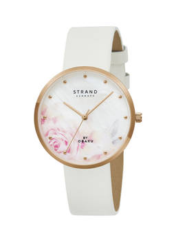 Strand by Obaku - Kendall Pearl Mop Dial Quartz Watch For Women (S700LXVWRW-DK)
