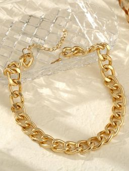Peora - Big Chunky Hip Hop Turnover Gold 90's Punk Style Chain for Rapper
