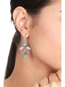 Anvik - Sparkling Floral Drop Earrings