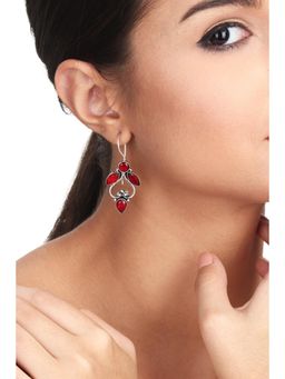 Anvik - Sparkling Floral Drop Earrings