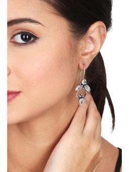 Anvik - Sparkling Floral Drop Earrings