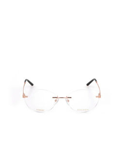 Escada - Women Rose Gold Rim Less Oval Shaped Eyeglass Frame (VESC8956300FR) (56)