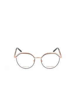 Escada - Women Black Full Rim Round Shaped Eyeglass Frame (VESD2352301FR) (52)