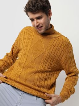 CAHOOT - Men Stylish Textured Casual Sweaters