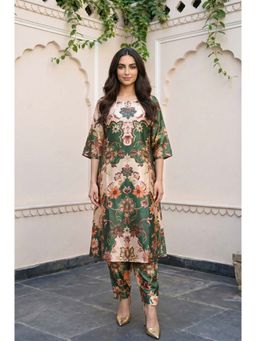 Aurelia - Green Floral Printed Co-Ord Set
