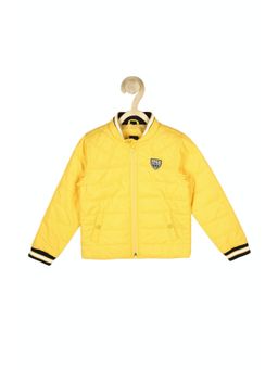Allen Solly Junior - Boys Yellow Solid Regular Fit Jacket