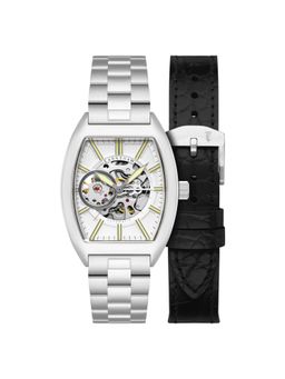 Earnshaw - Men Beauchamp Skeleton Automatic Silver Dial Analog Watch With Strap - ES-8310-11 (M)