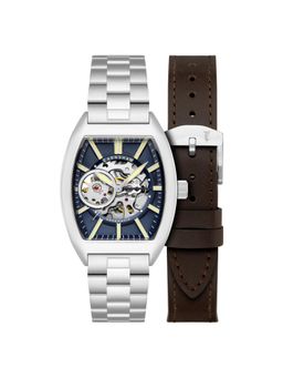 Earnshaw - Men Beauchamp Skeleton Automatic Blue Dial Analog Watch With Strap - ES-8310-22 (M)