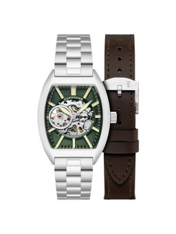 Earnshaw - Men Beauchamp Skeleton Automatic Green Dial Analog Watch With Strap - ES-8310-33 (M)