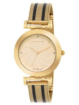 Giordano - Women Gold Dial Analog Watch - GD-2140-22 (M)