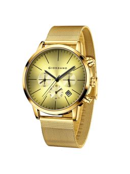 Giordano - Men Gold Dial Analog Watch - GZ-50183 (M)