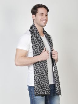Alvaro Castagnino - Black Coloured Mens Viscose Muffler