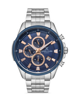 Daniel Klein - Dark blue Color Stainless Steel Strap Watch for Men DK.1.13103-2