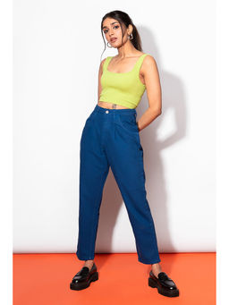 FREAKINS - Electric Blue Slouchy Jeans