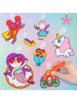 JOUETS BY EDUSPARK - Wooden Window Art Kit - Princess World, kids educational toys