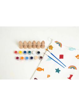 JOUETS BY EDUSPARK - DIY Wooden Nins paint your own with storage bag