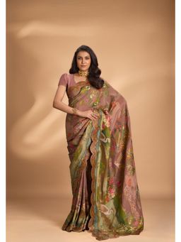 Shobitam - Vegan Soft Silk Saree With Unstitched Blouse