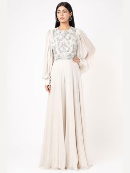 Jade by Ashima - Ivory Hand Embroidered Jumpsuit