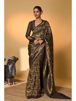 Masaba - Soorma Chaand Chaukor Saree With Unstitched Blouse