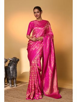 Masaba - Rani Chaand Chaukor Saree With Unstitched Blouse
