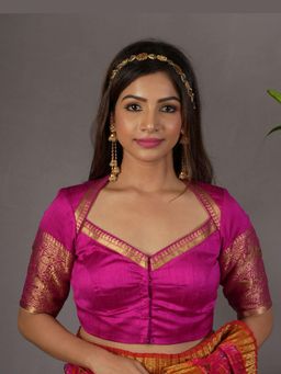 Shobitam - Pure Raw Silk Zari Blouse