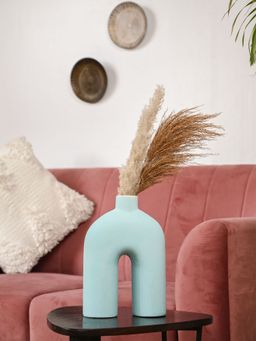 PUREZENTO - Boho Vase In Color Turquoise