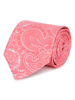 Tossido - Pink Printed Microfiber Necktie