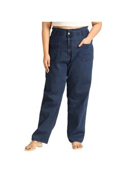 High Star - Plus Size Women Straight Fit High-Rise Stretchable Jeans