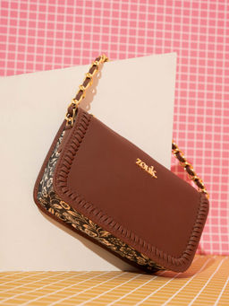 Zouk - Women Black Flomotif Aalya Baguette Handbag