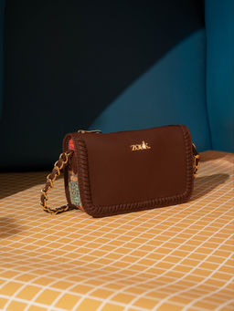 Zouk - Women Mulit-Color Kutch Gamthi Aalya Baguette Handbag