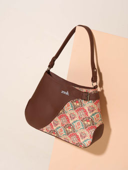 Zouk - Women Multi-Color Mughal Art Printed Ira Handbag