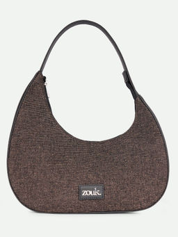 Zouk - Women Brown Bristel Pixi Baguette Handbag