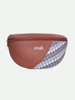 Zouk - Women Blue Bombay Houndstooth Freya Fanny Pack Belt Bag