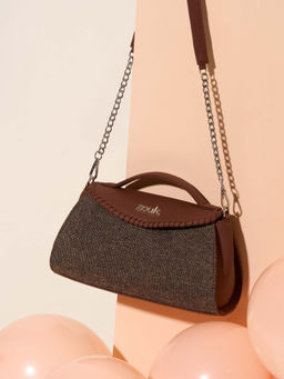 Zouk - Women Brown Bristel Saisha Sling Bag