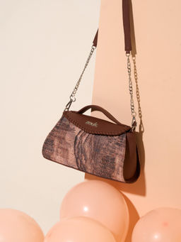 Zouk - Women Brown Ladakh Impasto Saisha Sling Bag