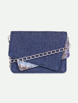 Zouk - Women Blue Bombay Houndstooth Tovi Mini Sling Bag
