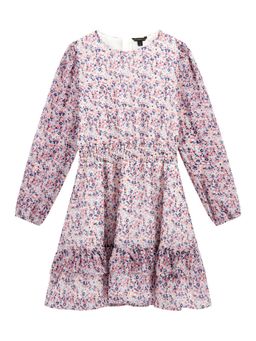 Guess - Lavender Polyester Floral Girls Dress