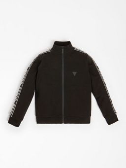 Guess - Black Cotton Logo Boys Jacket