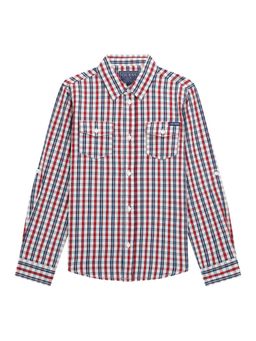 Guess - Multi-Color Cotton Checked Boys Shirt